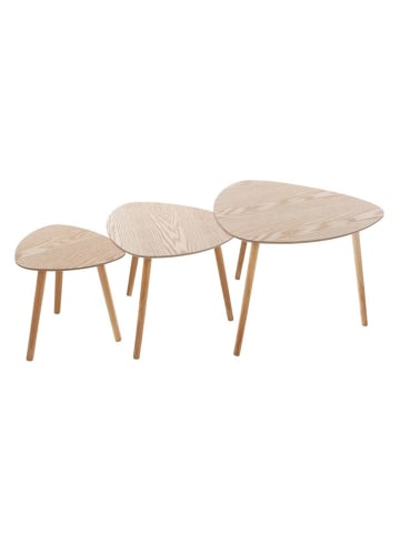 WellHome Dreisatztisch in Beige