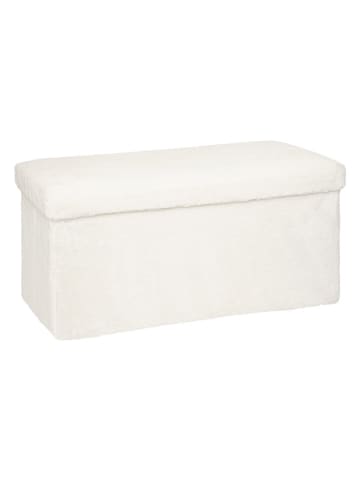 WellHome Opbergbank wit - (B)76 x (H)38 x (D)38 cm