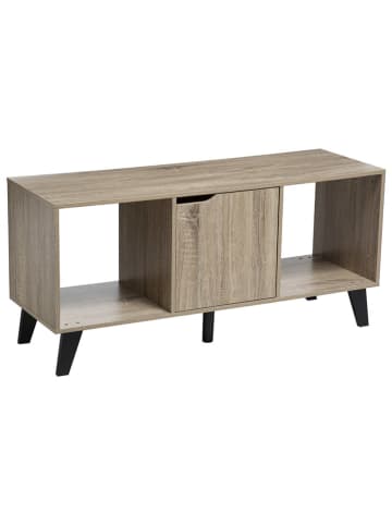 WellHome TV-Regal in Beige/ Schwarz - (B)100,8 x (H)32 x (T)47 cm