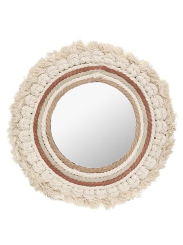 WellHome Lustro w kolorze beżowo-kremowym - Ø 40 cm