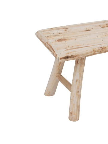 WellHome Sitzbank "Woody" in Beige - (B)70 x (H)31 x (T)26 cm