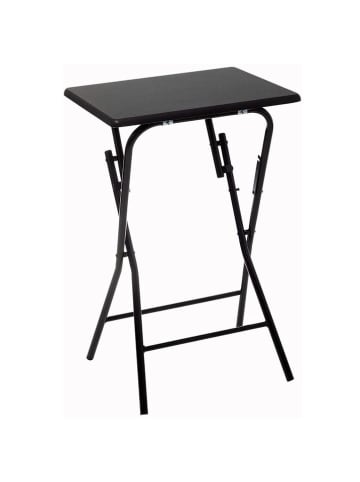 WellHome Beistelltisch in Schwarz - (B)48 x (H)64 x (T)38 cm