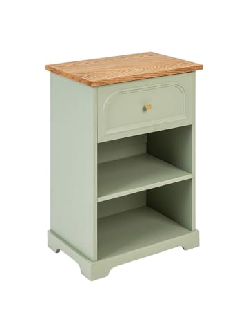 WellHome Nachttisch in Mint/ Hellbraun - (B)45 x (H)67 x (T)30 cm