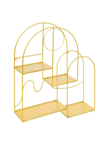 WellHome Wandmeubel goudkleurig - (B)50 x (H)60 x (D)13 cm