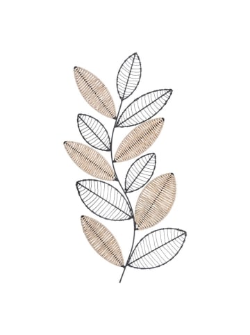 WellHome Wanddecoratie zwart/beige - (L)56 x (B)29 cm