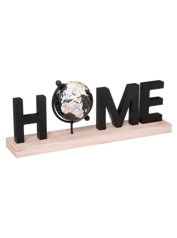 WellHome Deco-object beige/zwart - (B)36 x (H)13,5 x (D)8,5 cm