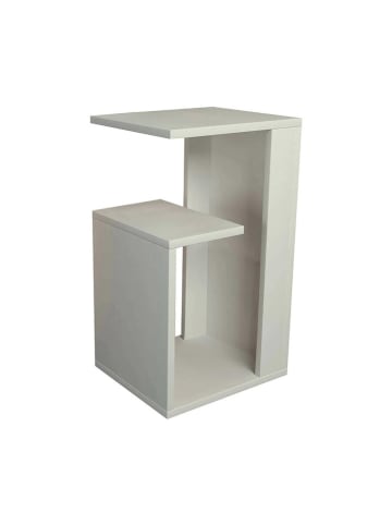 WellHome Bijzettafel wit - (B)35 x (H)60 x (D)30 cm