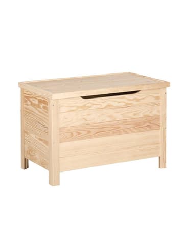 WellHome Skrzynka w kolorze beżowym - 70 x 44 x 40 cm