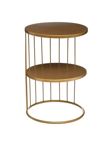 WellHome Bijzettafel goudkleurig - (H)52 x Ø 36 cm