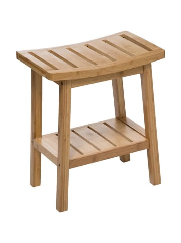 WellHome Stolik w kolorze jasnobrązowym - 39 x 46 x 25 cm