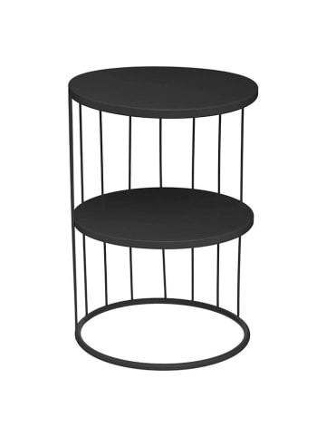 WellHome Bijzettafel zwart - (H)52 x Ø 36 cm