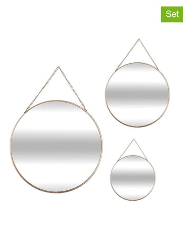 WellHome 3er-Set: Spiegel in Gold