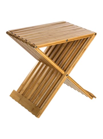 WellHome Beistelltisch in Hellbraun - (B)40 x (H)45 x (T)32 cm