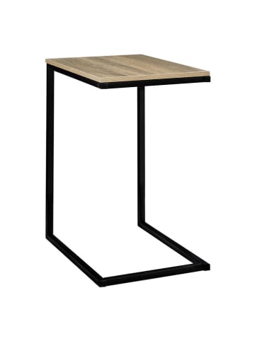 WellHome Bijzettafel lichtbruin/zwart - (B)45 x (H)66,5 x (D)35 cm