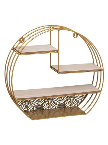WellHome Wandmeubel goudkleurig - (B)39,3 x (H)36 x (D)10,5 cm