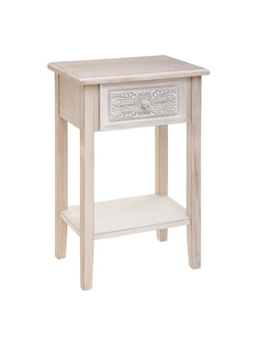 WellHome Nachttisch in Creme - (B)45 x (H)67,5 x (T)30 cm