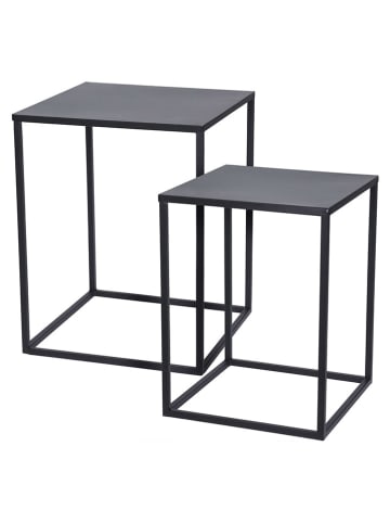 WellHome Set van twee tafels zwart