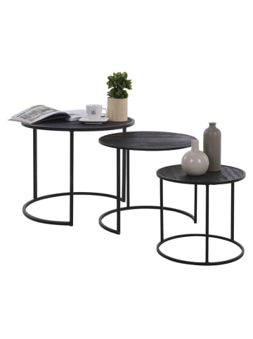 WellHome Set van drie tafels zwart