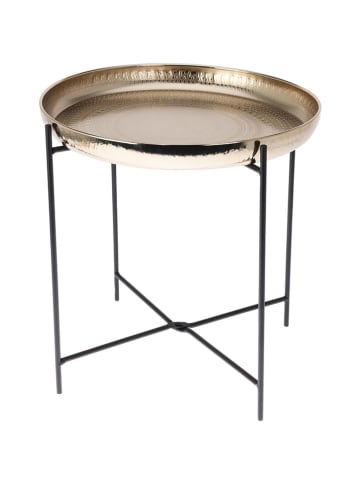 WellHome Bijzettafel goudkleurig - (H)36 x Ø 35 cm