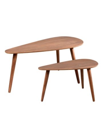 WellHome Set van twee tafels lichtbruin