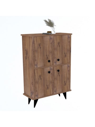 WellHome Schrank in Hellbraun - (B)70 x (H)90 x (T)35 cm