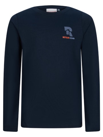 Retour Longsleeve "Florian" in Dunkelblau