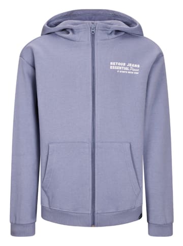 Retour Sweatjacke "Asher" in Hellblau