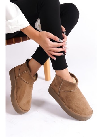 trendyol Ankle-Boots in Hellbraun
