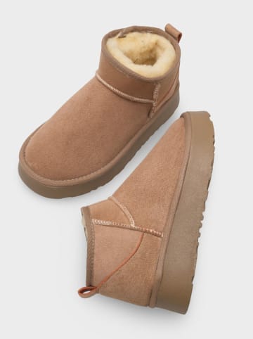 trendyol Winterboots in Hellbraun