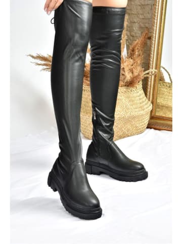 trendyol Kozaki w kolorze czarnym