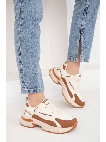 trendyol Sneakers in Hellbraun