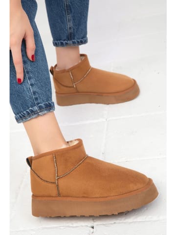 trendyol Ankle-Boots in Hellbraun