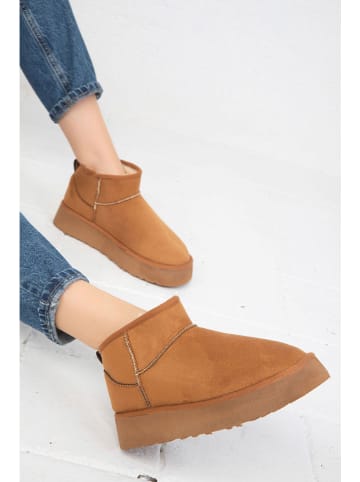 trendyol Ankle-Boots in Hellbraun