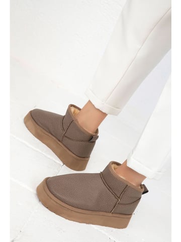 trendyol Ankle-Boots in Braun