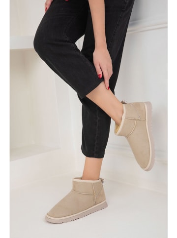 trendyol Ankle-Boots in Beige