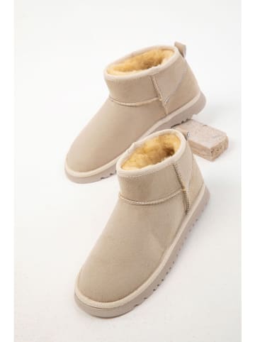 trendyol Ankle-Boots in Beige