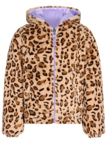 Retour Dwustronna kurtka pikowana "Fezna" w kolorze fioletowo-beżowo-brązowym