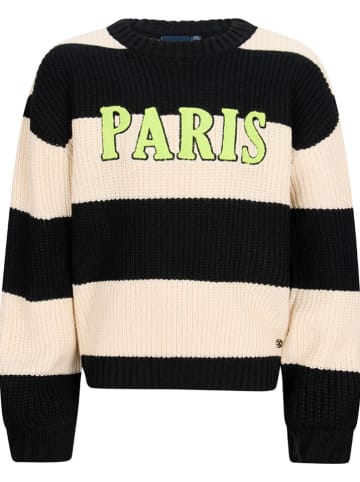 Retour Pullover "Adar" in Schwarz/ Beige