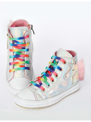 Denokids Sneakers "Unicorn" zilverkleurig/meerkleurig