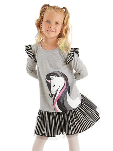 Denokids Jurk "Elegant Unicorn" grijs