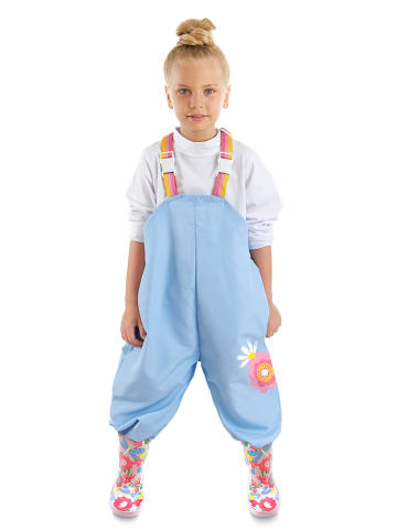 Denokids Spodnie przeciwdeszczowe w kolorze błękitnym