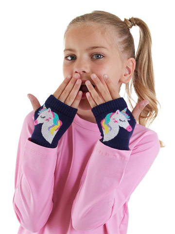 Denokids Fingerlose Handschuhe in Dunkelblau