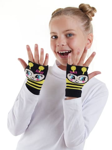 Denokids Fingerlose Handschuhe in Schwarz