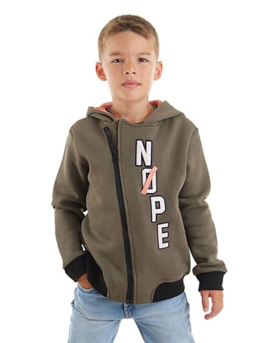 Denokids Sweatjacke "Nope" in Khaki