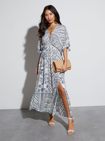 Milan Kiss Jurk wit/blauw