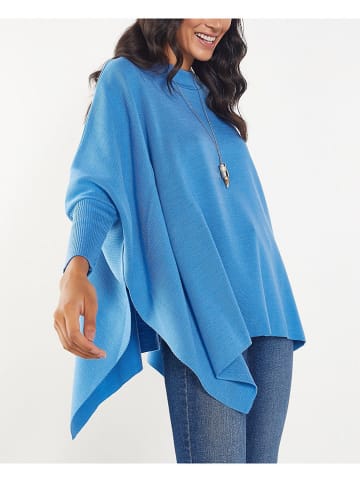 Milan Kiss Poncho lichtblauw