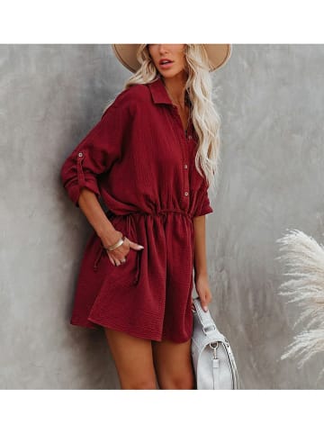 Milan Kiss Kleid in Bordeaux