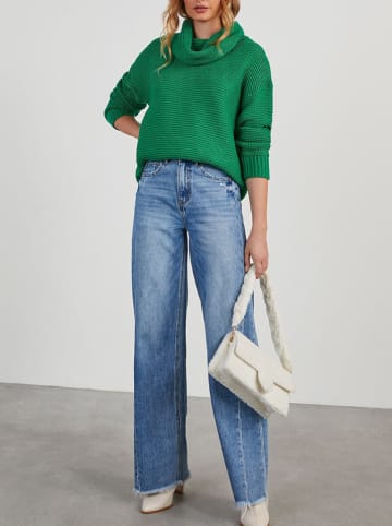 Milan Kiss Sweter w kolorze zielonym