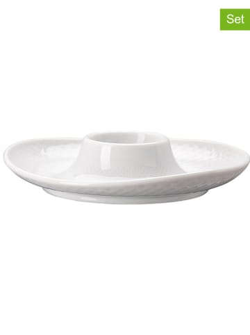 Rosenthal 6er-Set: Eierbecher "Junto" in Weiß - Ø 13 cm