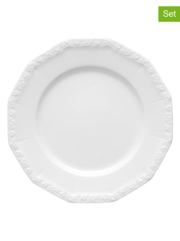 Rosenthal 6er-Set: Speiseteller  "Maria" in Weiß - Ø 26 cm